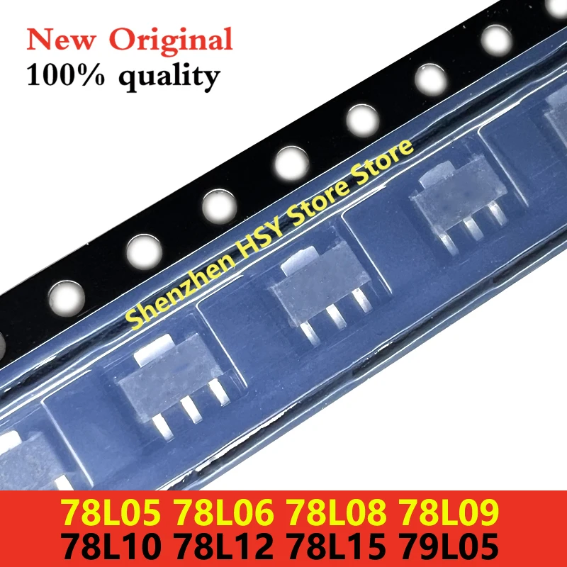 (20 Buah) 100% Baru 78L05 78L06 78L08 78L09 78L10 78L12 78L15 79L05 SOT-89 Chipset