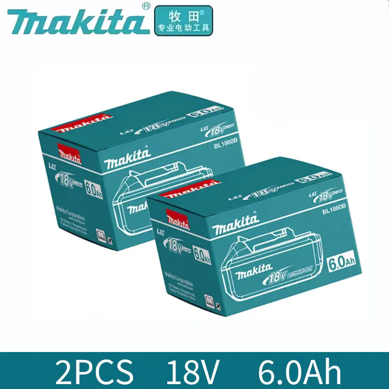 Makita oplaadbare lithiumbatterij 18V 6000mAh originele Makita gereedschapsbatterij BL1860 BL1890 DC18RC oplader 18V batterij