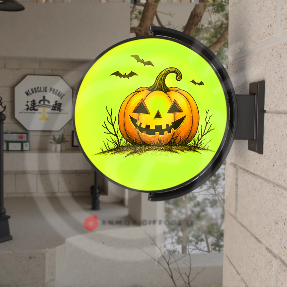 Custom 360 Rotating Light Box Signage Acrylic Led Letters Outdoor Light Logo Wall Signs Personal Design Lightbox Home Luminous