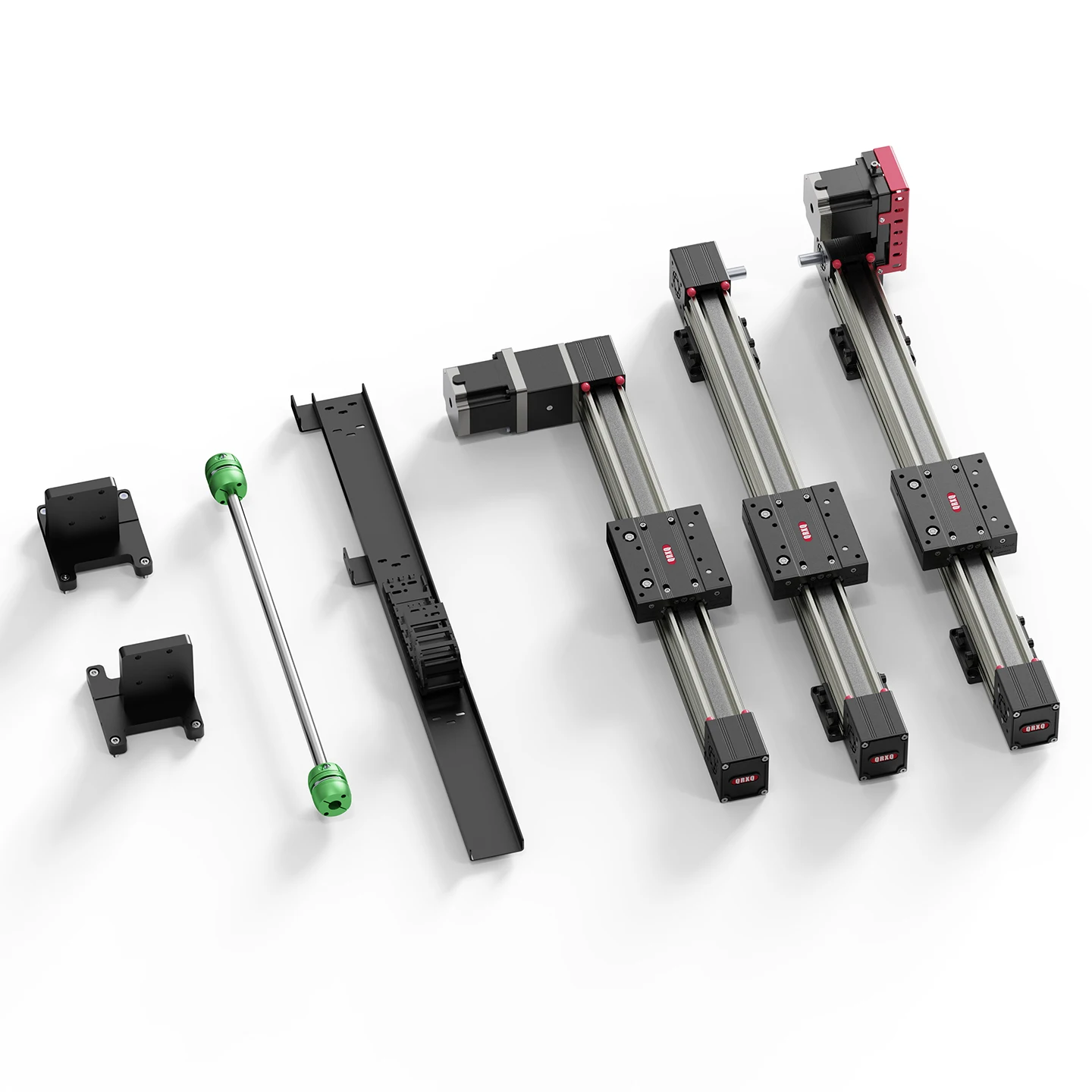 QRXQ Router Complete Kit Complete Cnc Kit Z Axis Cnc Router Xyz Automatic Gantry Robot Rail 100mm-1500mm 3D Printer Accessories