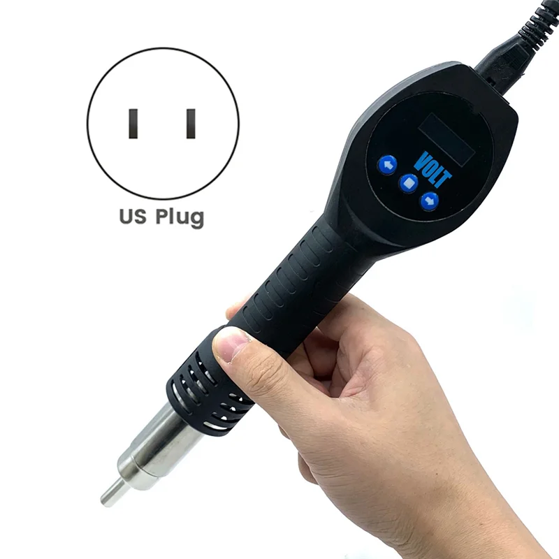 

A02F-PTS550W Портативный портативный горячий воздух Guntool 550W PID контроль температуры 100-450 ° Регулируемый инструмент для ремонта горячего воздуха, вилка США