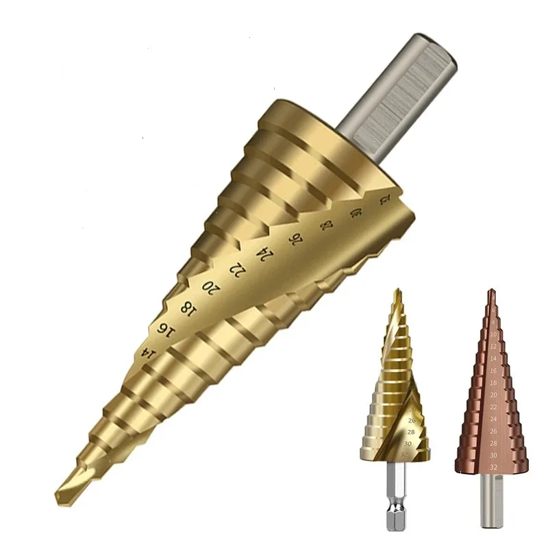 1pc Step Drill Bit Sharpener For Metal Drills Bits Stage Multifunction Wood Woodworking Tools Of Stepped Drill Bit Conical Steps
