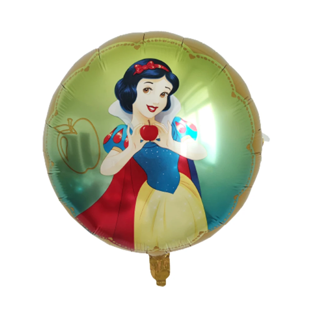 10pcs 18inch Round Cartoon Mickey Minnie Foil Balloons Pincess Birthday Party Decorations Kids Toys Baby Shower Air Globos