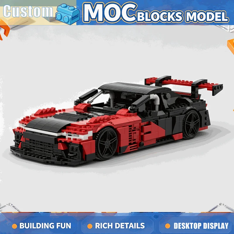 NEW 1151PCS MOC GR GT3 High Performance Racing Car Model Building Blocks Custom Puzzle Technical DIY Creative Assembly Toy Gift