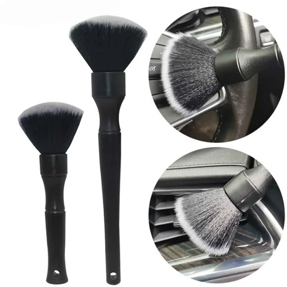 

1PC/2PCS Multifunctional Detail Brush - Ultra Soft Synthetic Bristle Interior Detailing Brush for Car Dashboard Dust Removal