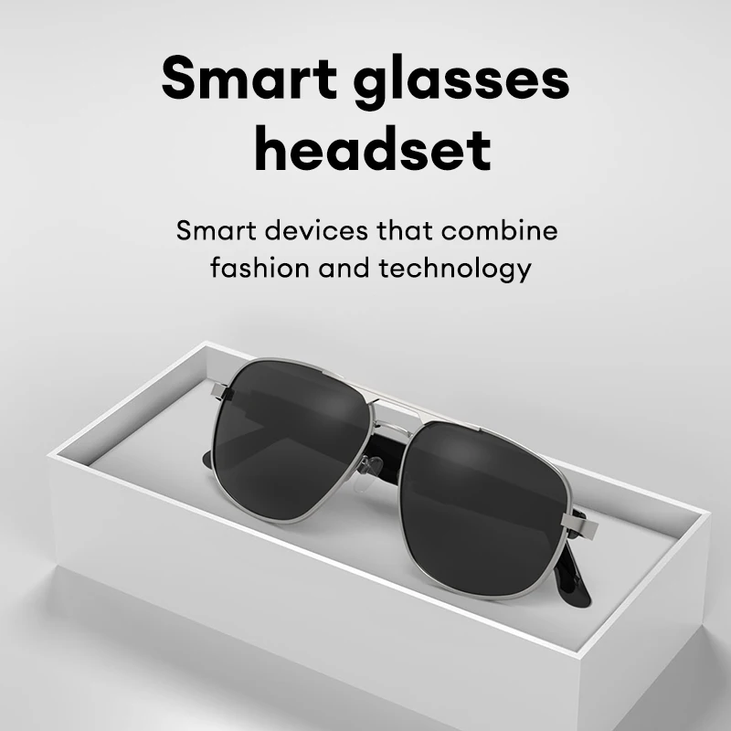 

Беспроводные Bluetooth-очки PAXA Pilot7 Smat с HD-звуком, шумоподавлением, управлением фото и музыкой, для путешествий