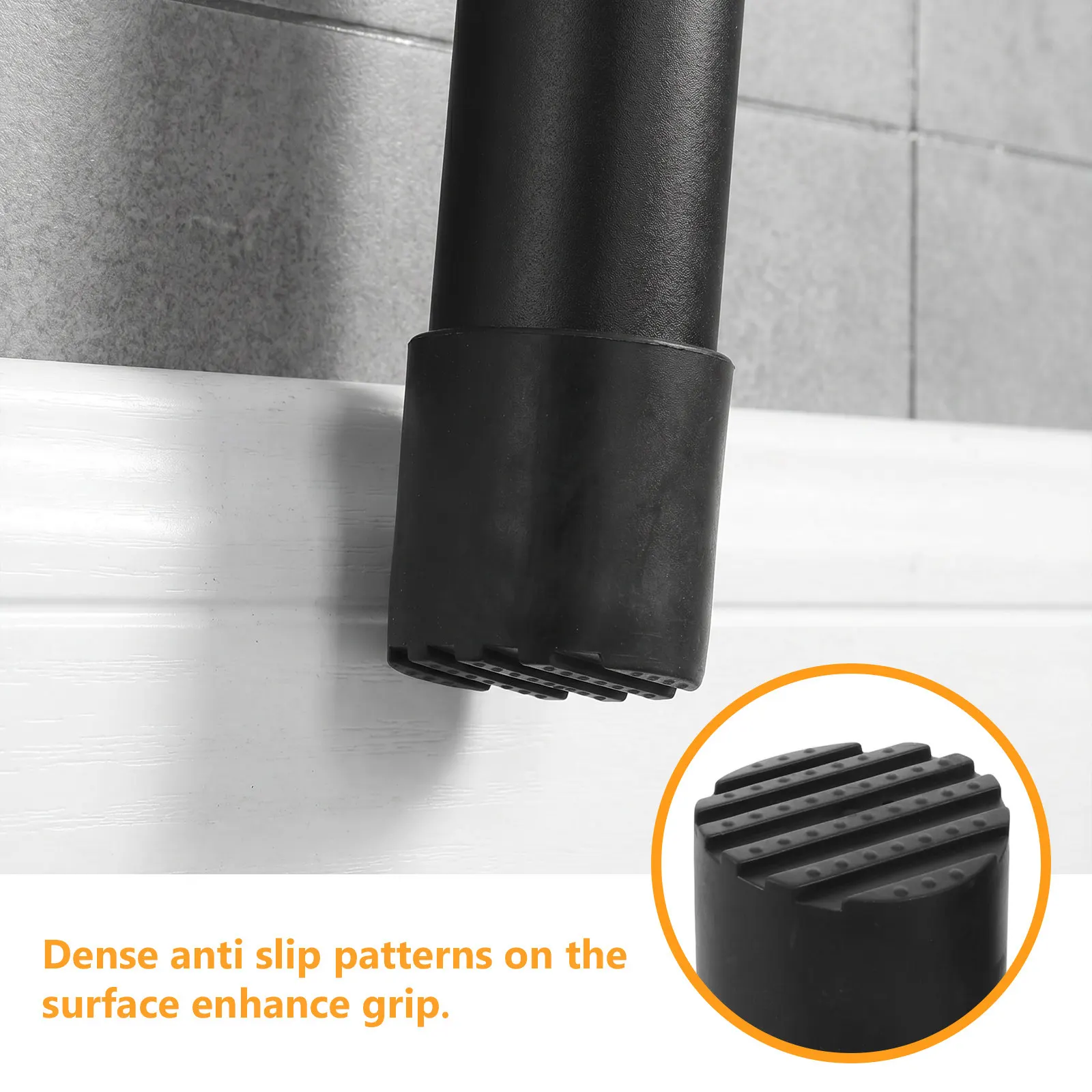 4Pcs Ladder Feet Covers Non Slip Floor Protector Telescopic Folding Ladder Foot Pads Rubber Replacement Caps Cushion Stabilizer