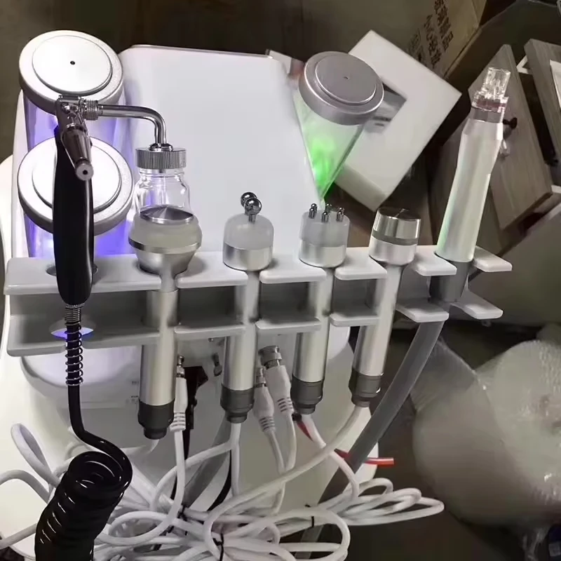 7 in 1 Oxygen Small Bubble Machine/Skin Pore Blackhead Cleaner/Hydrodermabrasion /Aqua /Water Jet Facial Cleaning Machine