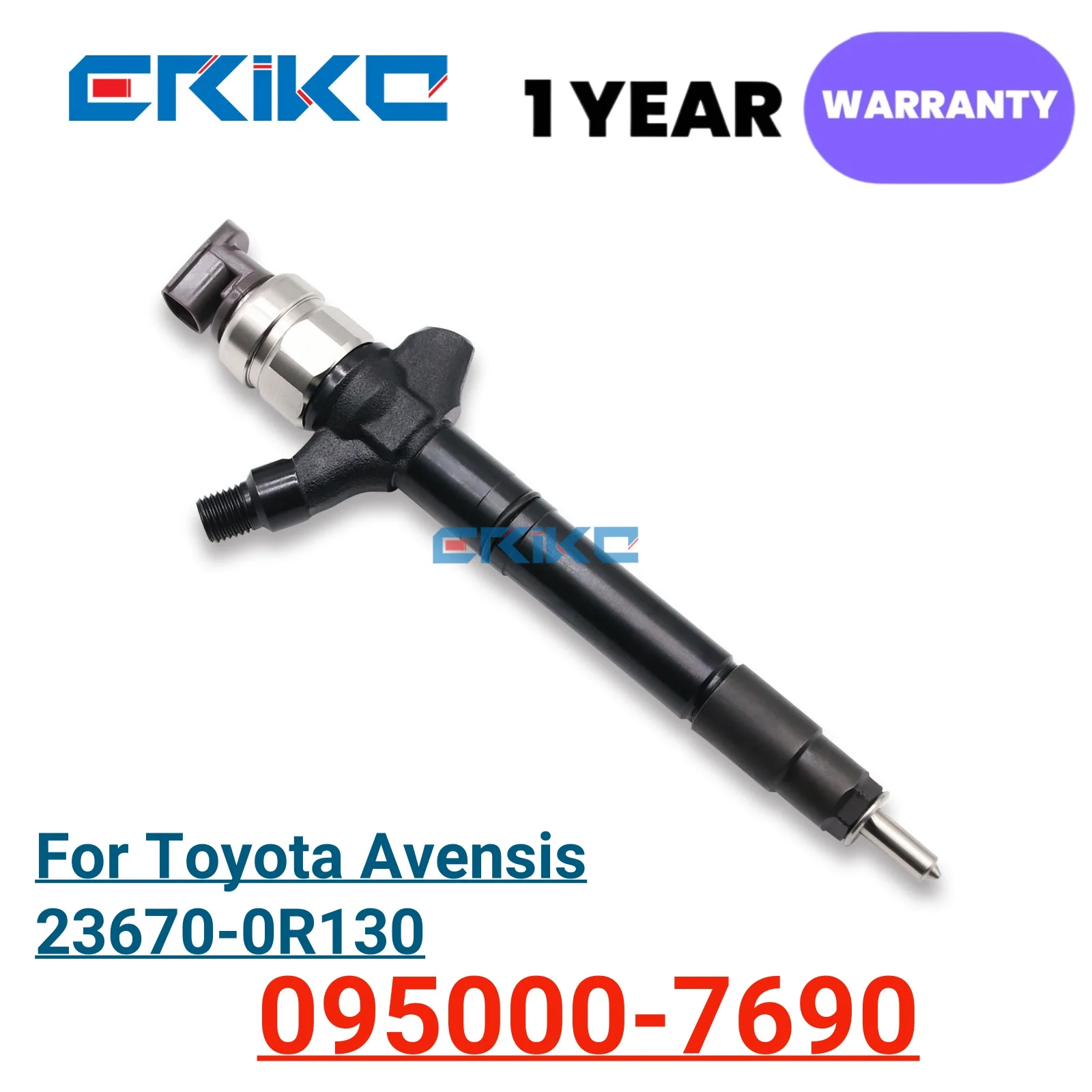 095000-7690 حاقن الديزل 095000-7691 حقن الديزل السكك الحديدية المشتركة لتويوتا أفينسيس 23670 0R130 23670 0R180 #1