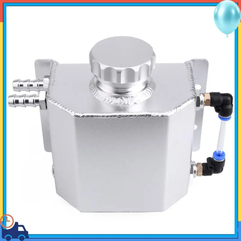 

L37A-Universal 1L Car Engine Oil Breathable Pot Radiator Coolant Overflow Bottle Collect Crankcase Steam Reservoir