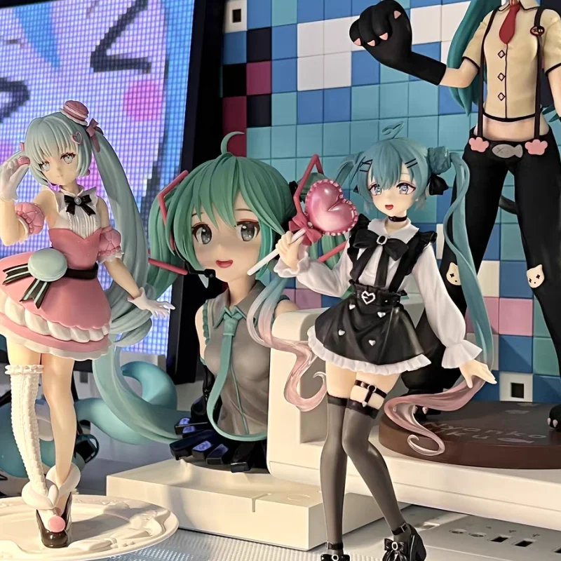 Original Taito Hatsune Miku Figure Non Mainstream Fashion Subclture Action Figurine Anime Model Collectible Toys Gift