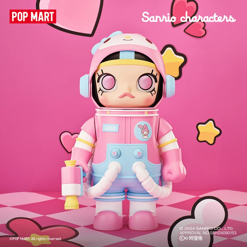 

POPMART MEGA SPACE MOLLY 400% персонажи Sanrio Mega Space аниме фигурка Hellokitty Cinnamoroll Melody Pochacco модель подарки