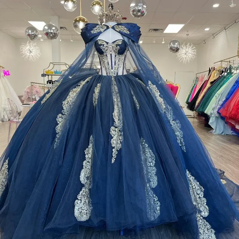 strapless open back dress Lamour Gown Electric Blue by HSH For Hire