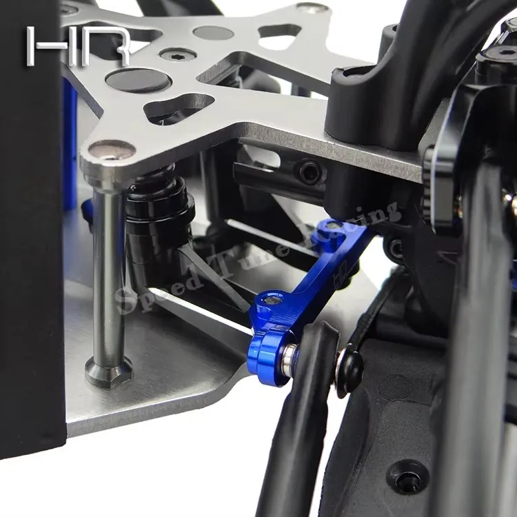 Hot Racing CNC-bewerking stuurset van aluminiumlegering voor Losi 1:10 Rock Rey Baja Rey 4WD