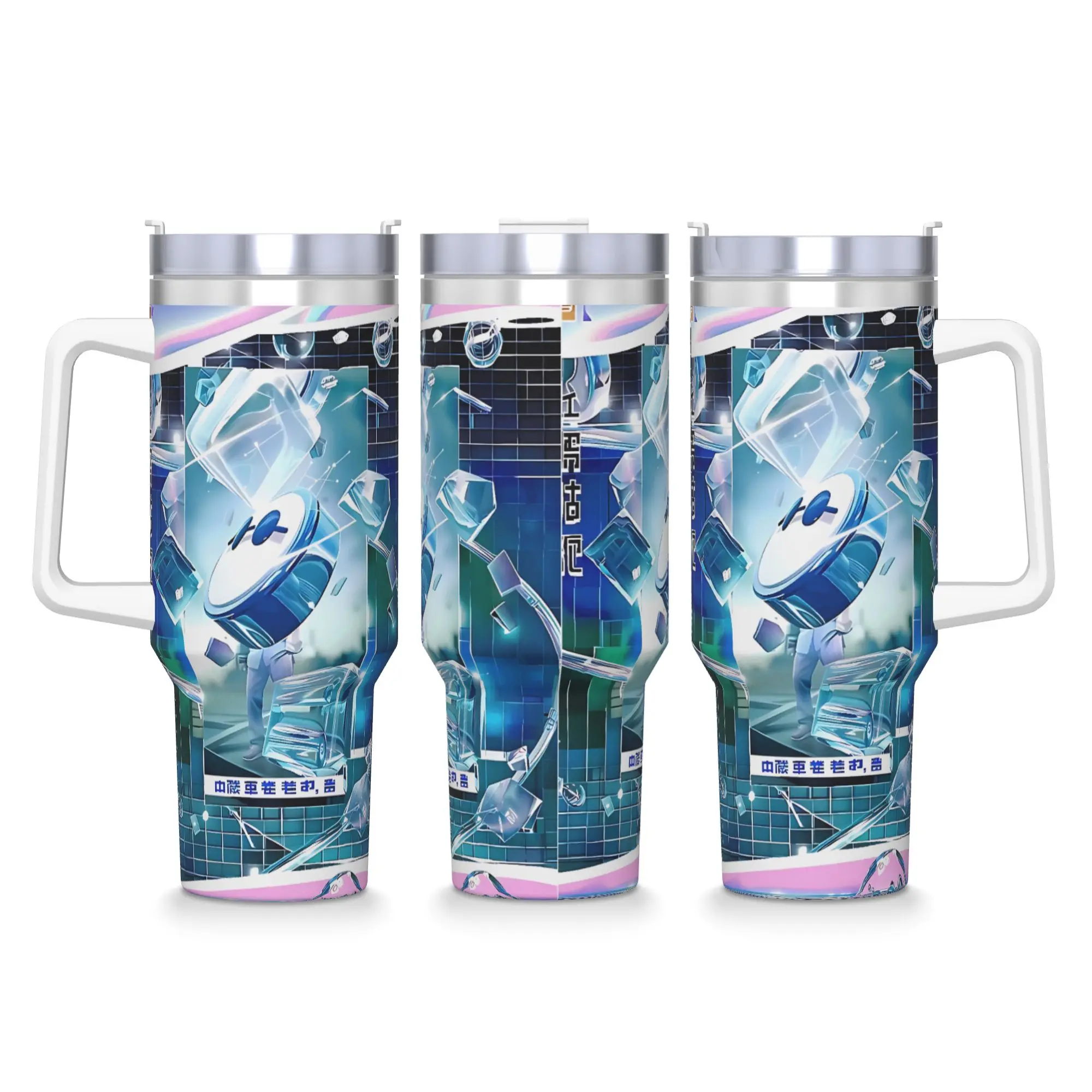 

Frutiger Aero Tumbler Cold Drink Water Bottle Insulated Stainless Steel Thermal Cups Custom Driving Mugs Cup