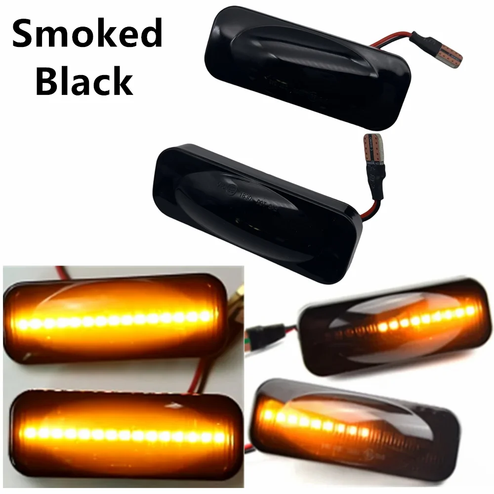 Car New Sequential Blinker Lamp 2PCS LED Dynamic Side Marker Turn Signal Light For Opel Omega B Stufenheck Caravan 1994-2003