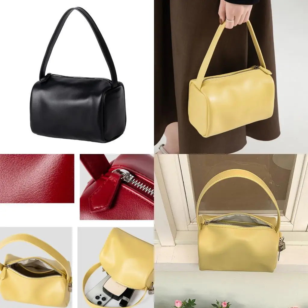 

Корейский дизайн подушки из искусственной кожи, женская сумка на плечо, повседневная офисная сумка с мягкой текстурой для