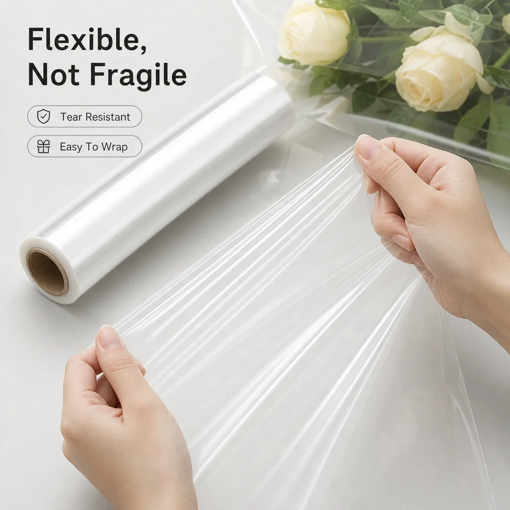 1 Roll Clear Cellophane Wrap R - Cellophane Wrap Clear 评论和价格