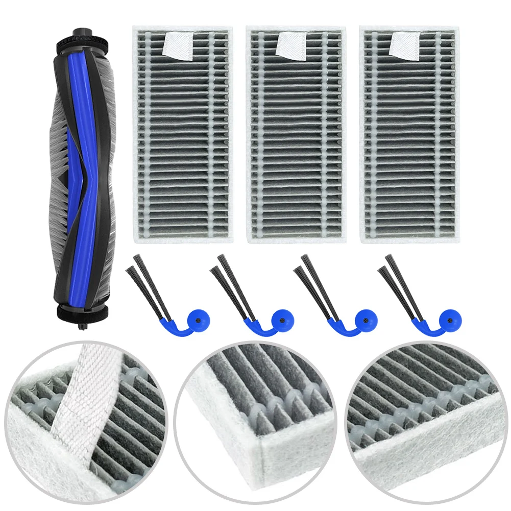 

8-Piece Main And Side Brush Filter Kit For Deebot X11 For OmniCyclone / X11 Pro / X11 For Omni / X11 Family