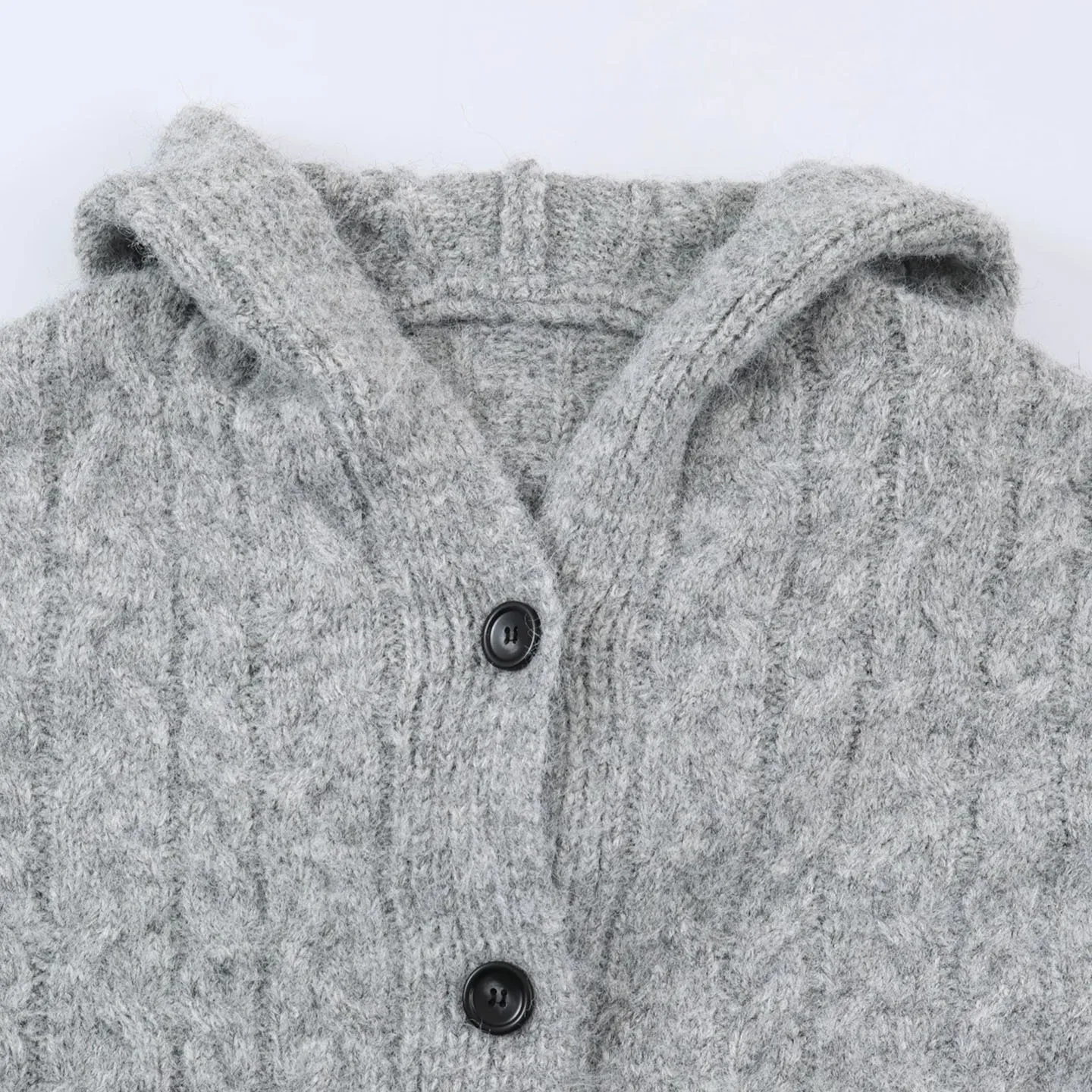 Women's Knitted Hat Sweater Cardigan Medium Length Twist Knob Design Summer New Arrival Fashion Outerwear Zadata Standard Fit