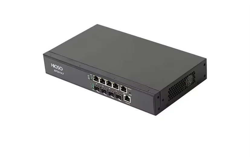 Mini 4pon EPON OLT, AC 100-240V, WEB SNMP CLI HA7004T, COMPATIBLE HUAWEI, ZTE, FiberHome, XPON ONUs