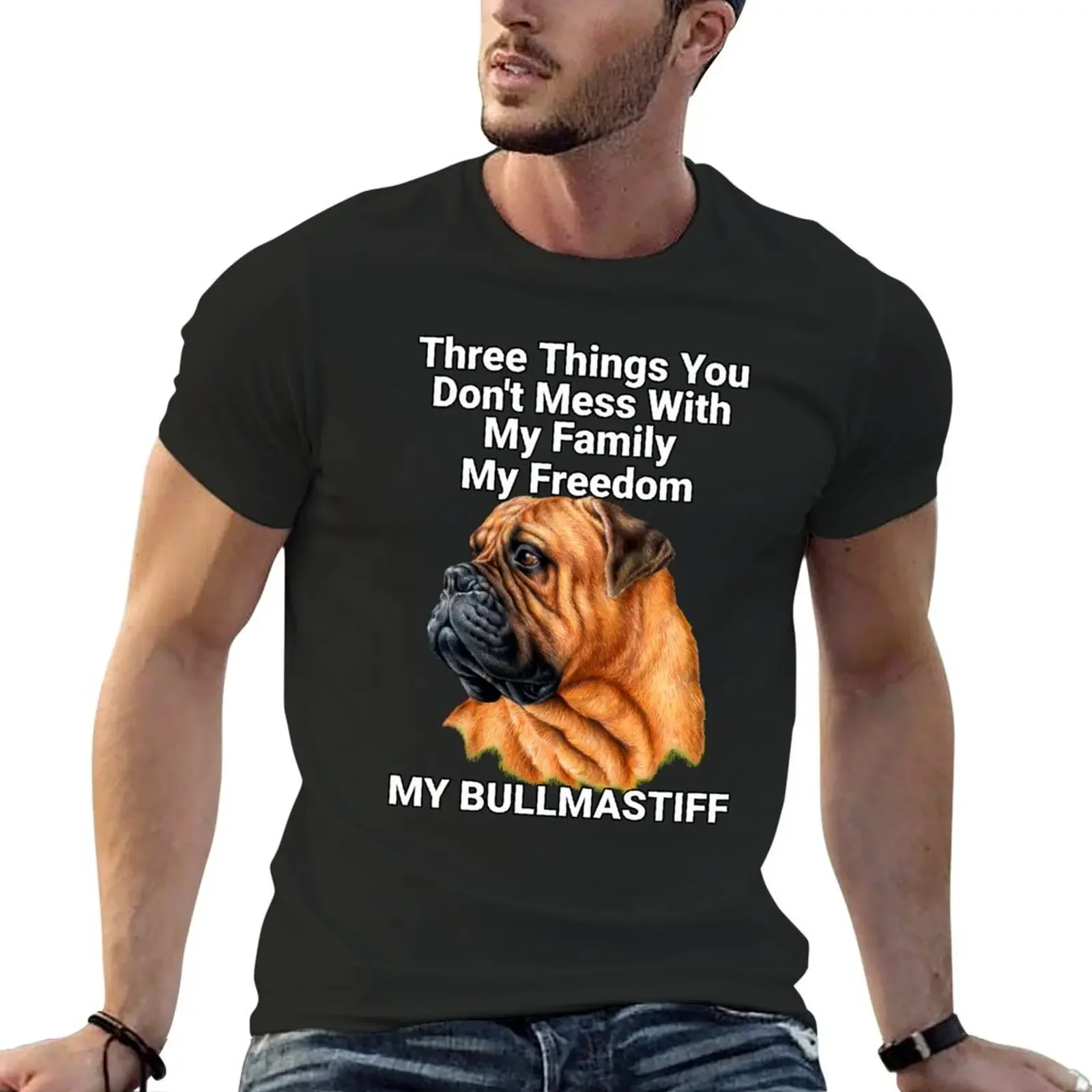 Three Things You Don't Want To Mess With Bullmastiff Dog T-Shirt heavyweights sublime vintage luxury clothes men