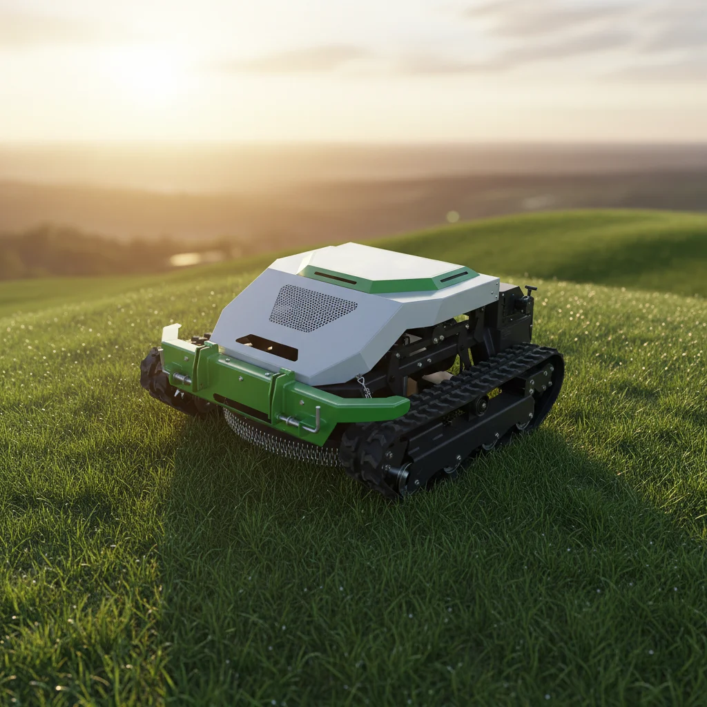 

Heavy Duty All Terrain Remote Control Crawler Mower Tracked Grass Cutting Machine