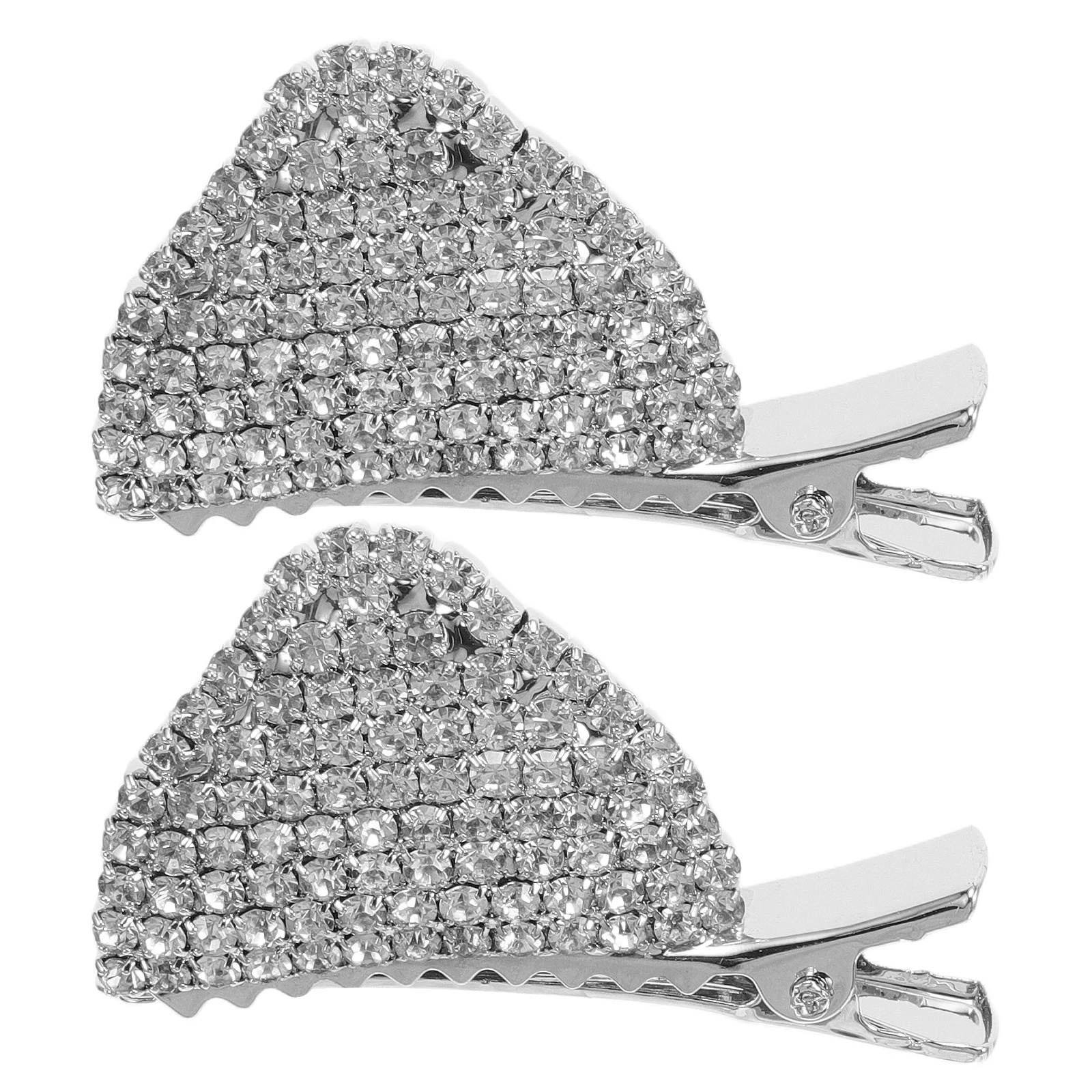 

1 Pair Cat Ear Hair Clips Cute Metal Rhinestone Clip for Women Girls Mini Snap Hair Accessories Fashion Barrettes