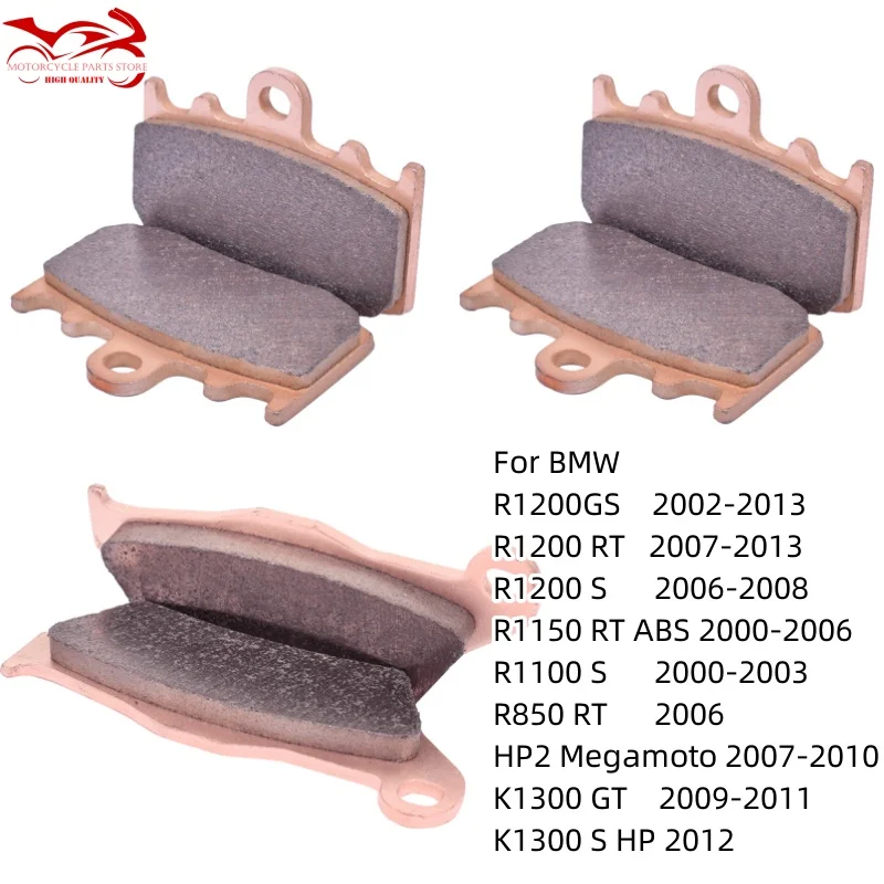 Motor Brake Pads For BMW HP2 Megamoto K1300 GT K1300 S HP R850 RT R1100 S R1150 RT R1200 GS Adventure R1200 RT R 1200 ST R1200S