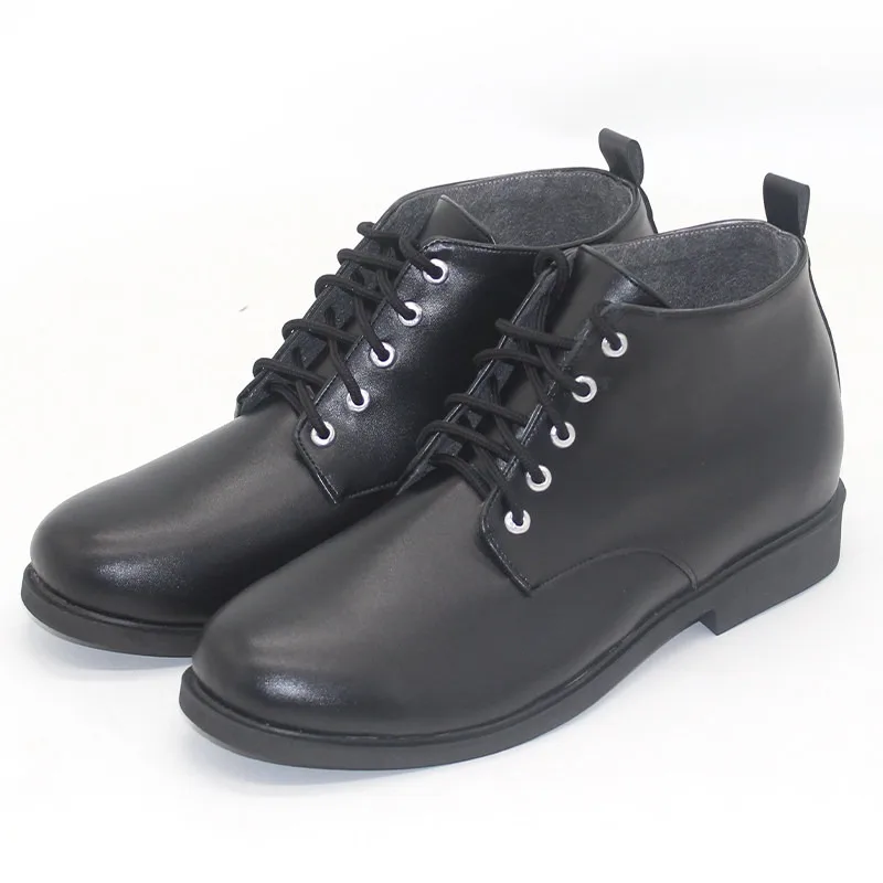 Sung Jin Woo Cosplay Shoes Anime Solo Leveling Cosplay Props Black PU Shoes Big Size Halloween Carnival Boots Custom Made
