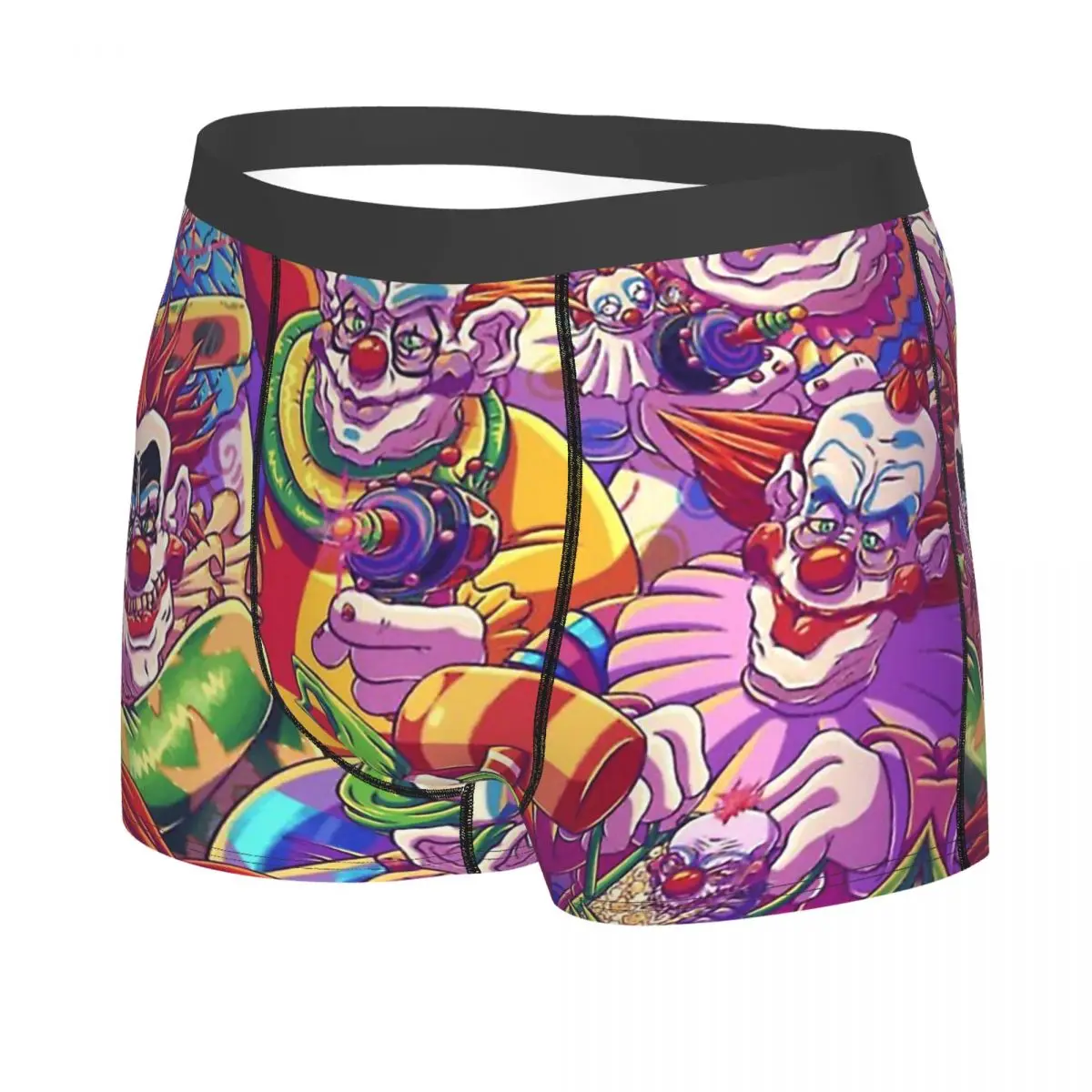 Retro Fashion Men Boxer Briefs Killer Klowns Highly Breathable Underpants Top Quality Print Shorts Birthday Gifts