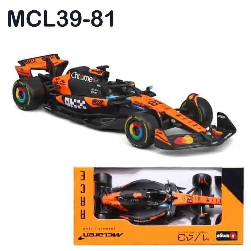 Bburago 1:43 McLaren F1 MCL38 2024 Miami GP Formel 1 Legierungs-Modellauto # 4 Lando Norris # 81 Oscar Piastr Spielzeuggeschenk – Detail 29