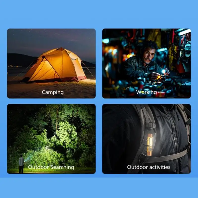 Przenośna lampa robocza Ręczna latarka do naprawy samochodów Bezprzewodowa, energooszczędna, ładowalna lampa robocza solarna na kemping, do garażu