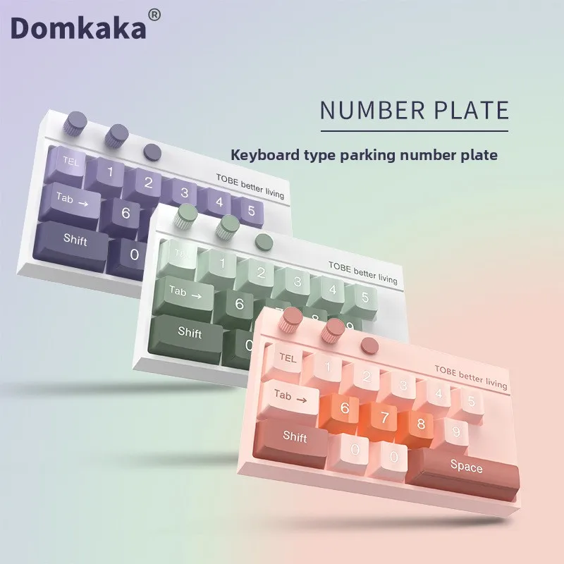 Premium Car Temporary Parking Number Plate with Movable Digits for Vehicle Relocation and Contact Display
