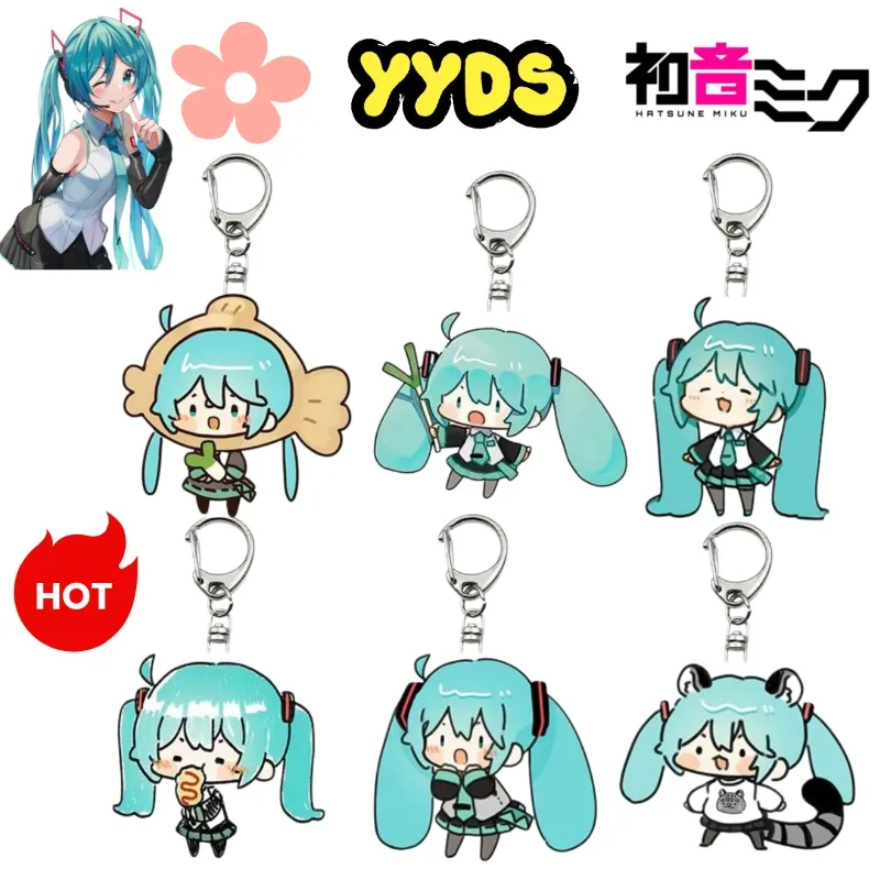 

Hatsune Miku Anime Keychain, Ins Style Cartoon Pendant, Backpack Clothing Hanging Ornament, Perfect Gift for Students Anime Fans