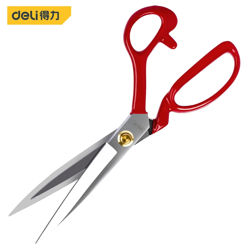 Deli 1 Pcs Professional High Life Tailor's Scissors Embroidery Scissor Multifunction Household Hand Tool Fabric Sewing Cutter