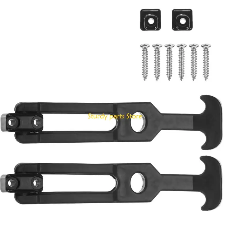 97QC 2PCS TハンドルHASPラバーフレキシブルドローラッチ付き衝撃吸収ラッチ交換用ツールボックスラッチ