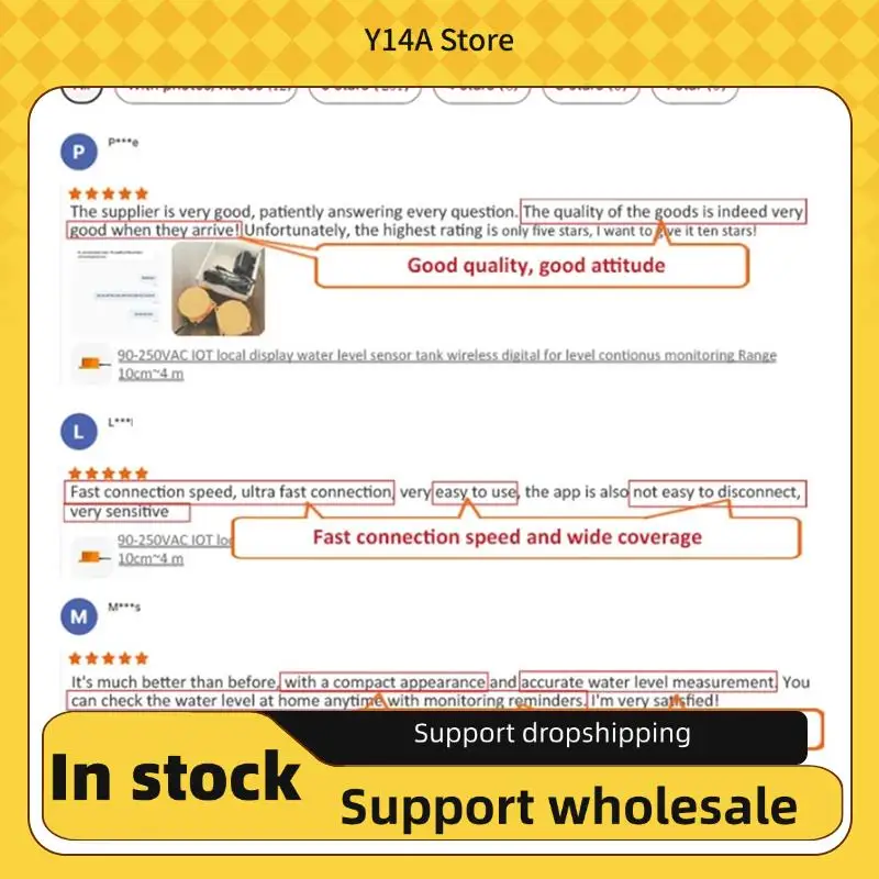 

Y14A ME201R Ультразвуковой монитор уровня резервуара для воды Интеллектуальный интеллектуальный датчик дистанционного обнаружения Полное управление системой воды через Smartpho