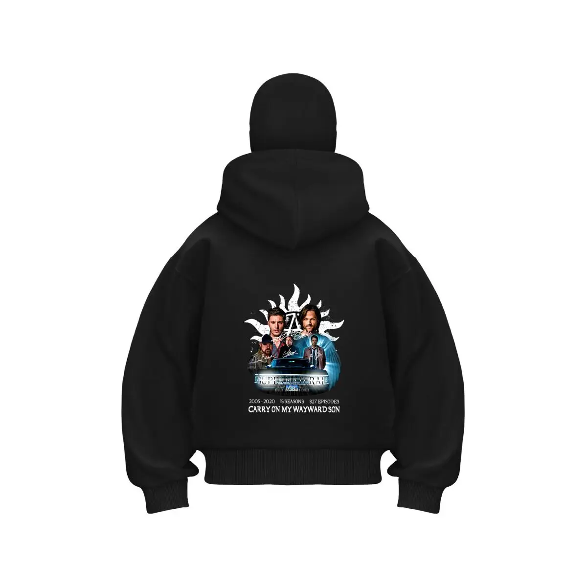 

Сверхъестественное сериал Art Мужская Балаклава с двойным капюшоном на молнии Зимняя теплая толстовка