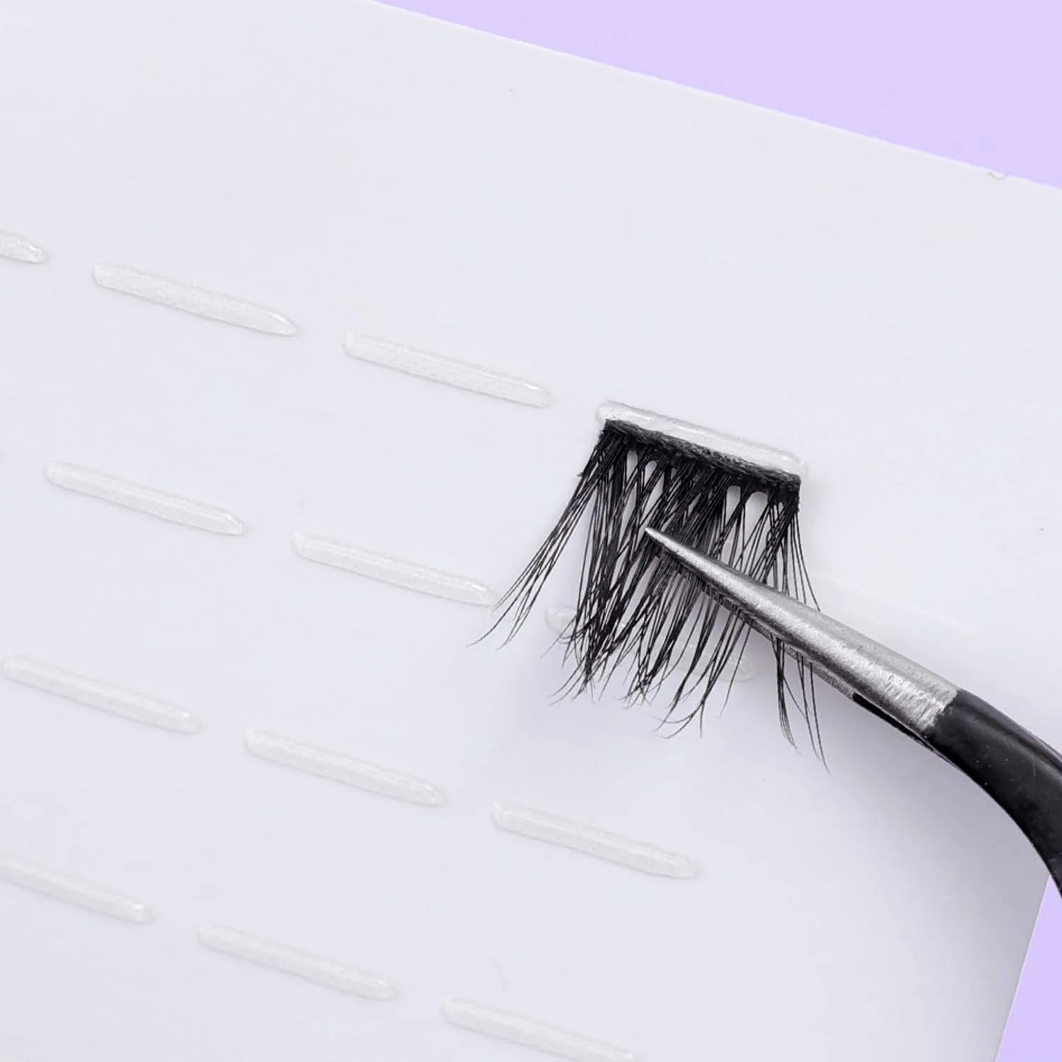 4mm&6mm Clear False EyeLashes Glue Strips Invisible Glue-Free Jelly Self-Adhesive Eyelashes Strips Lashes Extension Makeup Tools