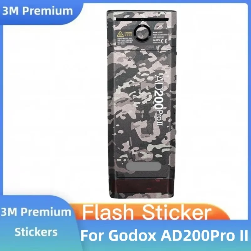 Creative Stickers for Godox AD200Pro II Speedlight Decal Skins AD200 Pro II Wrap Cover Flash Sticker AD200ProII Warp Cover Film