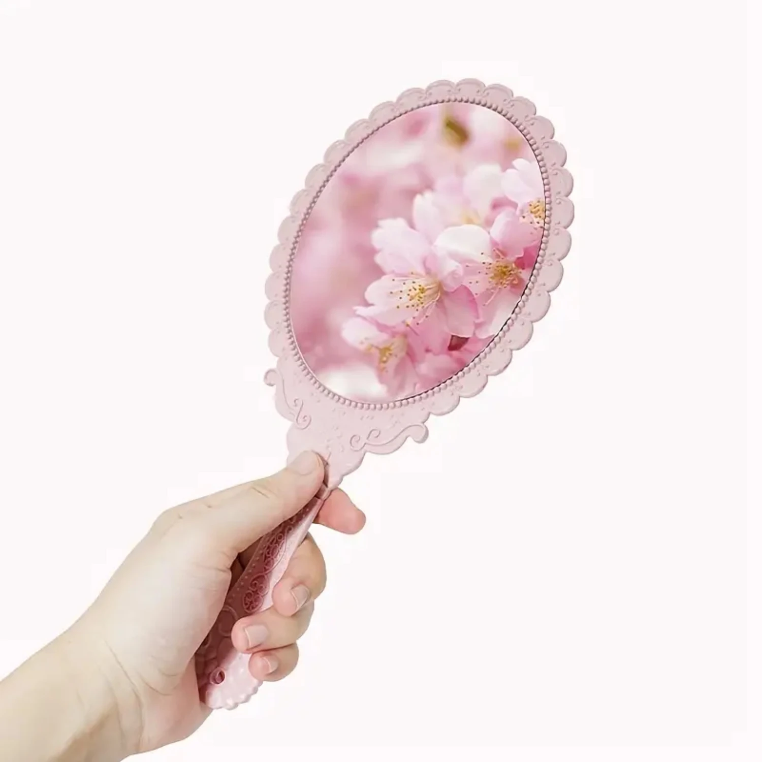 Vintage Handheld Makeup Mirror | Cosmetic Vanity Beauty Tool