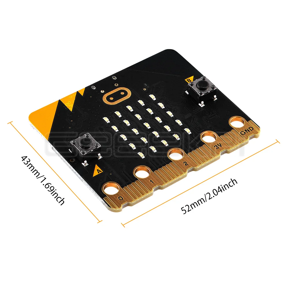 GeeekPi Microbit V2 Board Kit with BBC Micro:bit V2 Boards Battery Holders Micro USB Cable