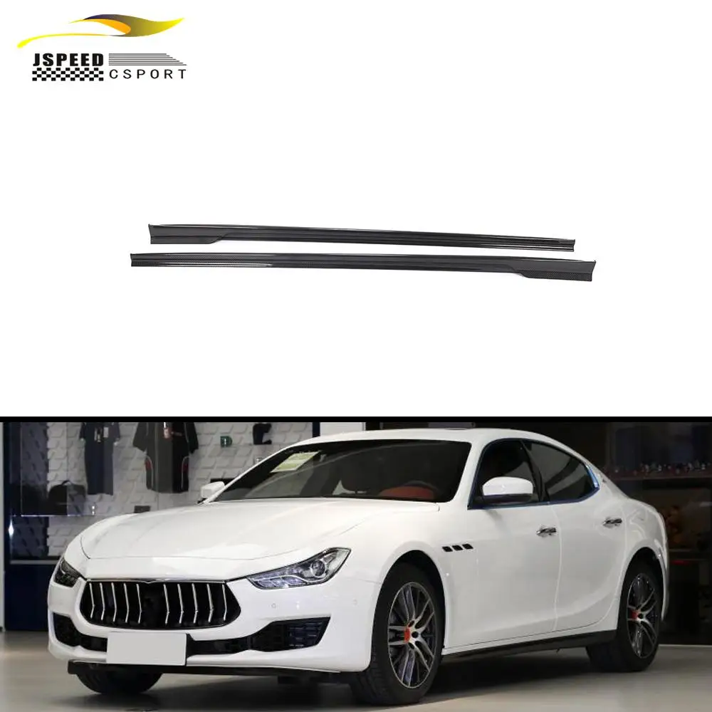 

Suitable for Maserati Ghibli sedan 4-door 2014-2021 Carbon fiber side skirts