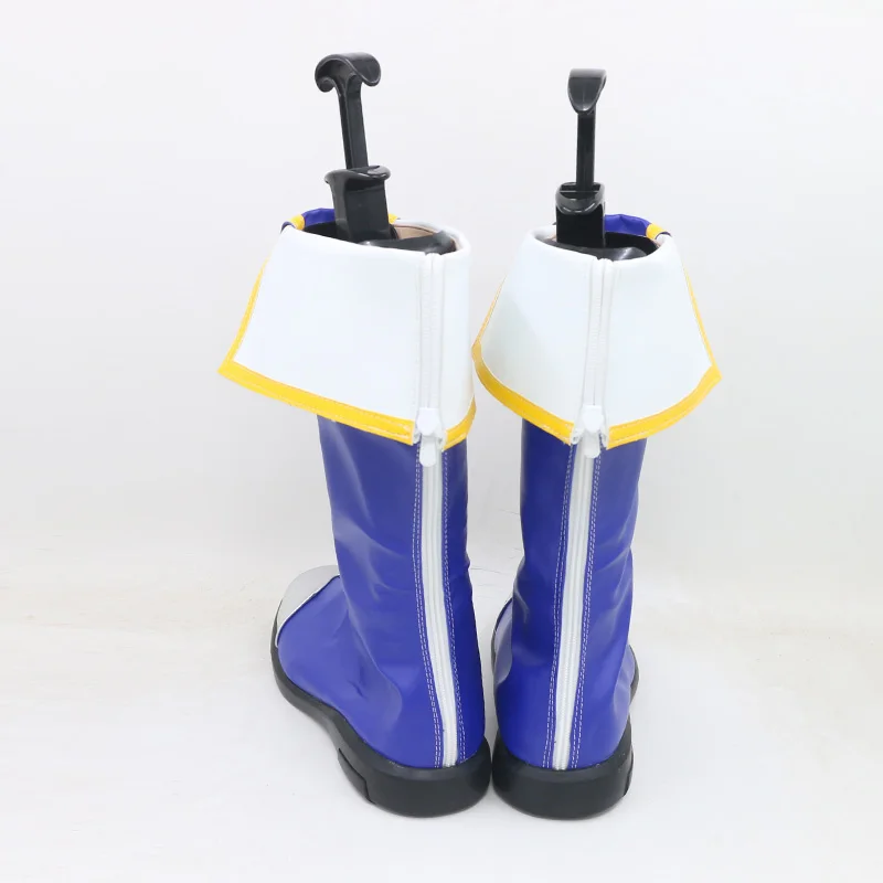 Chaussures de Cosplay Anime Blazblue Jin Kisaragi Noel vermillon, bottes pour femmes et hommes, chaussures de jeu de rôle d'halloween, accessoire