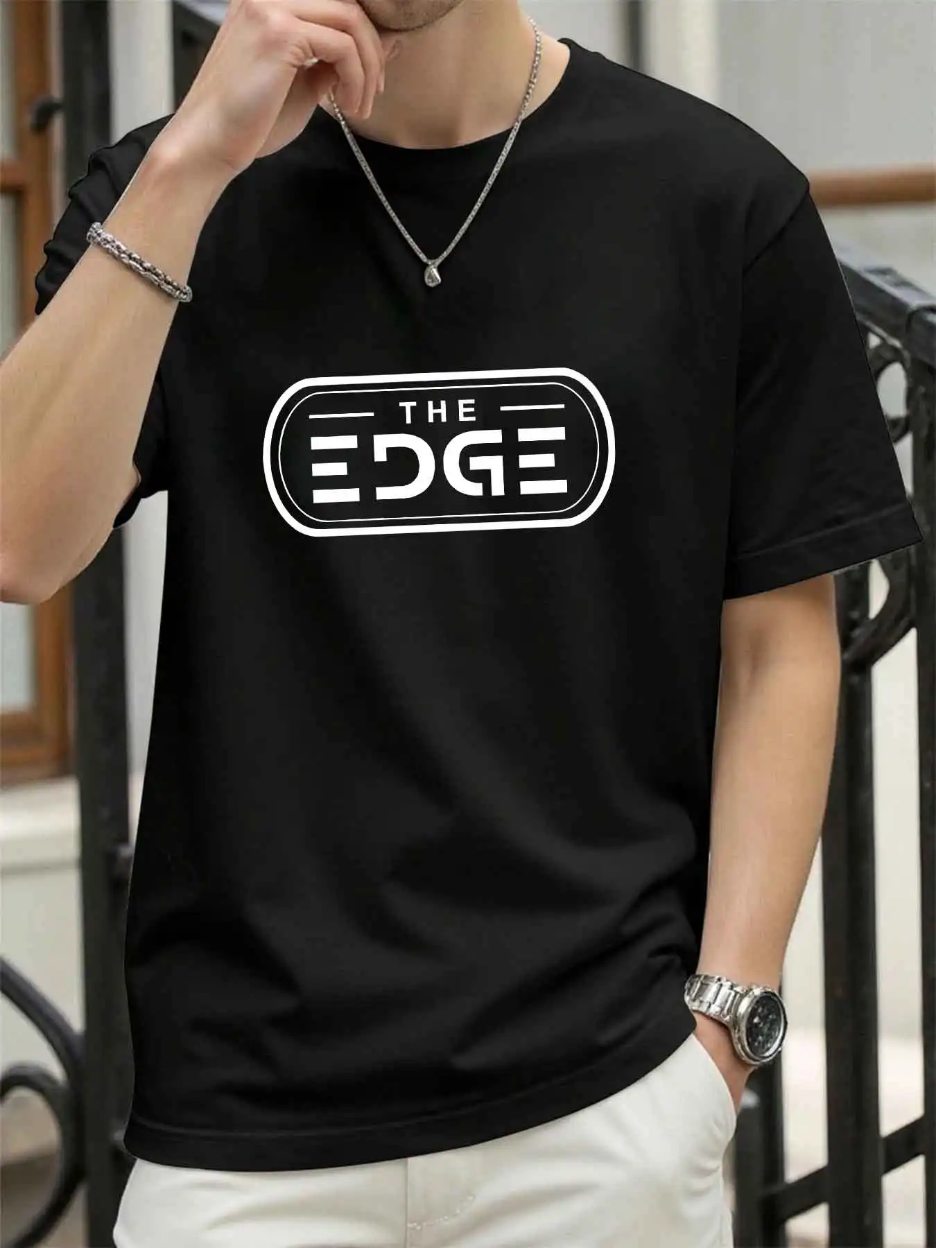 Cotton T-shirt, casual, soft, fitness, summer thin T-shirt, men's home wear, round neck short sleeved men's T-shirt