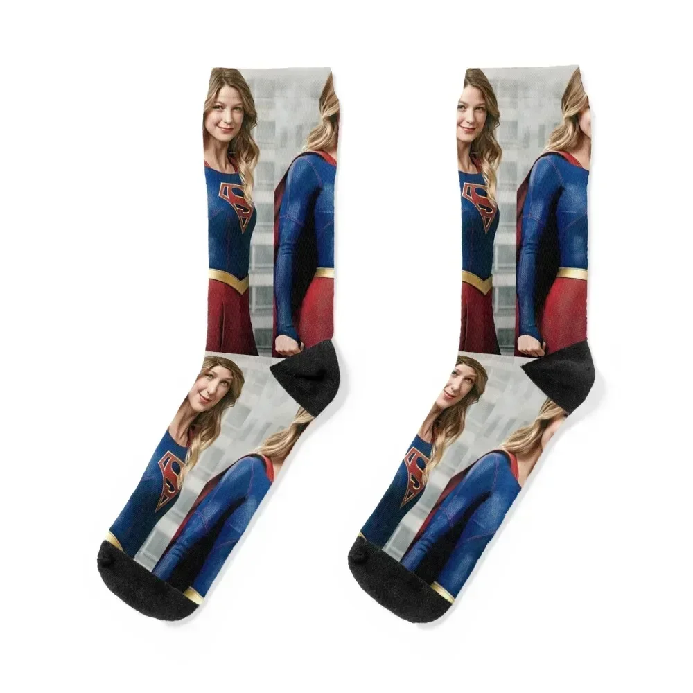 melissa benoist Socks basketball kawaii Stockings compression short Luxury Woman Socks Men's