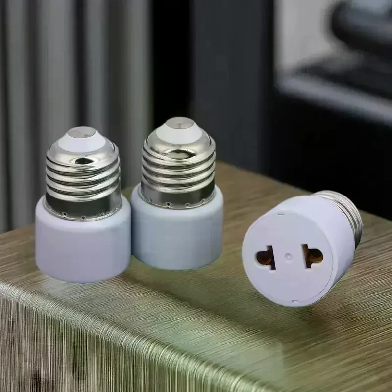 

Efficient US/EU Lamp Socket, E27 Bulb Holder Without Light, Useful DIY White Adapter Base