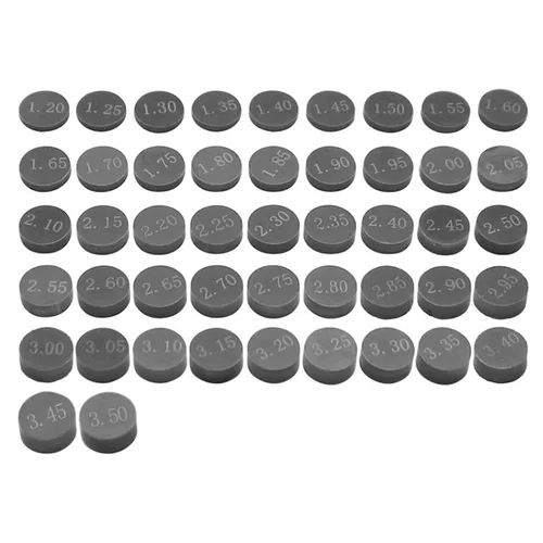 Cuñas de ajuste de válvula de motocicleta, 2 uds., 7,48mm, para Honda, Suzuki, Yamaha, Kawasaki, piezas de motor, espesor 2,65-3,50