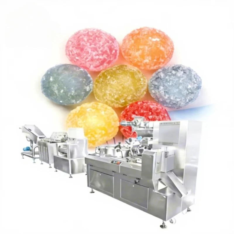 Customized High yield vitamin sour fruit hard candy forming machine lollipop molding production line